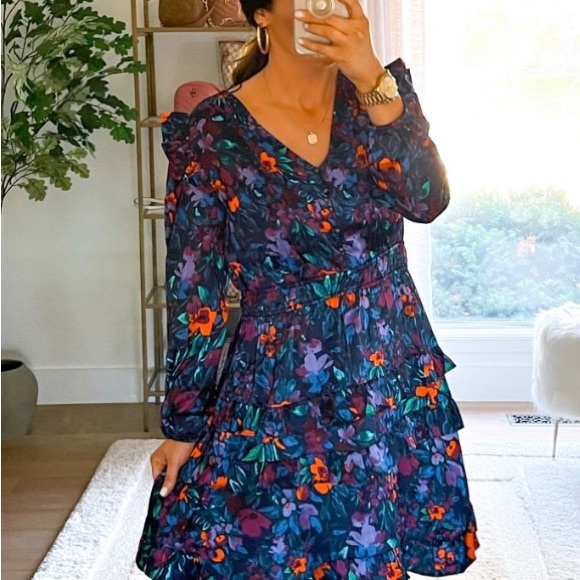 pionner women Dresses & Skirts - Vibrant Floral Long Sleeve Dress